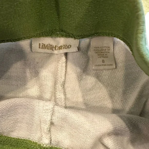 Justice Mint Green Tank Top and Green Checkered Shorts Set Size 12 Kids Like New - Picture 7 of 7